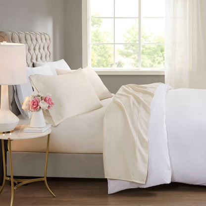 Olliix - Cooling 600 Thread Count 4 Pieces Cotton Sheets Set - PoshaBella