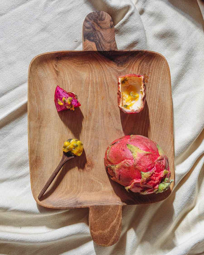 Walnut Double Handed Tray