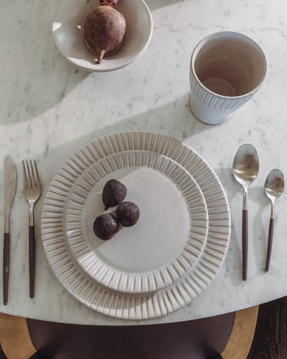 Cloud Lines Dinner Plate - Set of 4 - PoshaBella