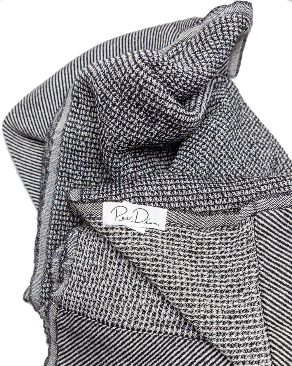 Pergamon Throw in Black - PoshaBella