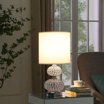 24" Chrome Filigree Cage Table Lamp