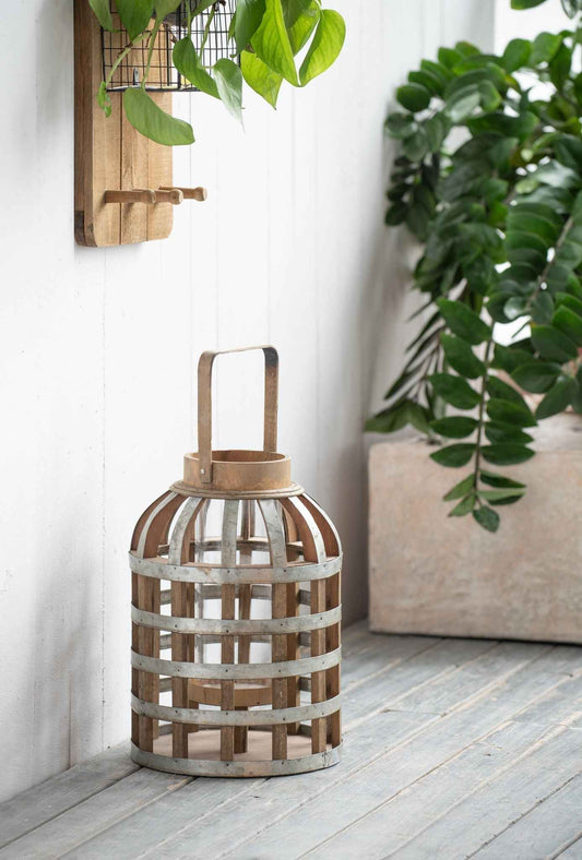 Decorative Lantern With Handle Wooden Lantern For Indoor Outdoor Home Garden Wedding