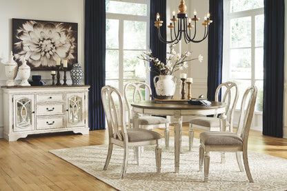 Realyn - Dining UPH Side Chair (Set of 2) - Ribbonback - Chipped White