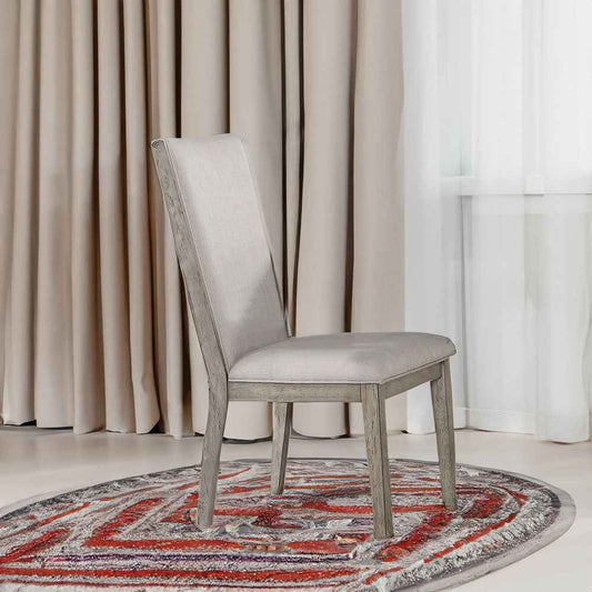 Rocky - Side Chair (Set of 2) - Fabric & Gray Oak