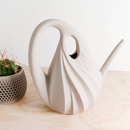 Modernized Pottery Eco-Friendly Recycled Wood Bottle Vase for Home Decor - PoshaBella