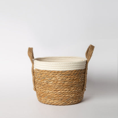 819 - Seagrass Basket With Handles - PoshaBella