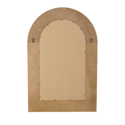 24.2"x36" Woven Texture Decorative Arched Mirror