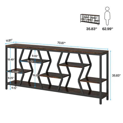 Durable Sofa Console Table with Generous Storage