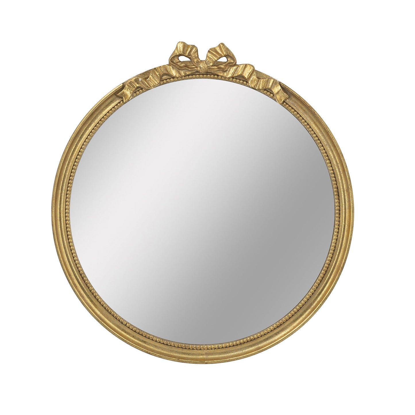30' x 32.1' Round Decorative Wood Frame Wall Mirror