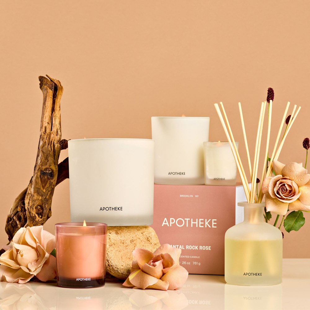 Santal Rock Rose Votive - PoshaBella