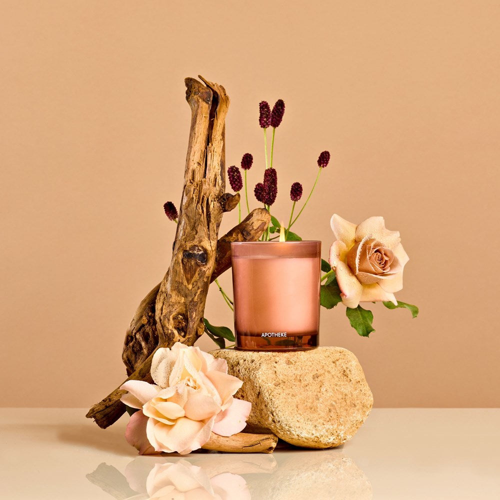 Santal Rock Rose Petite Candle - PoshaBella