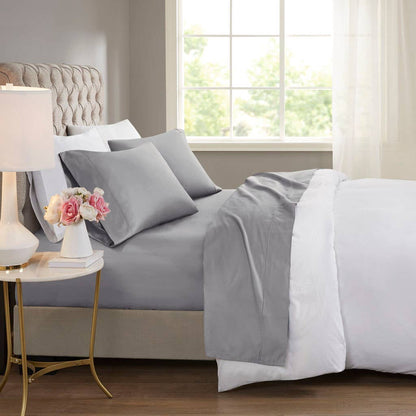 Olliix - Cooling 600 Thread Count 4 Pieces Cotton Sheets Set - PoshaBella