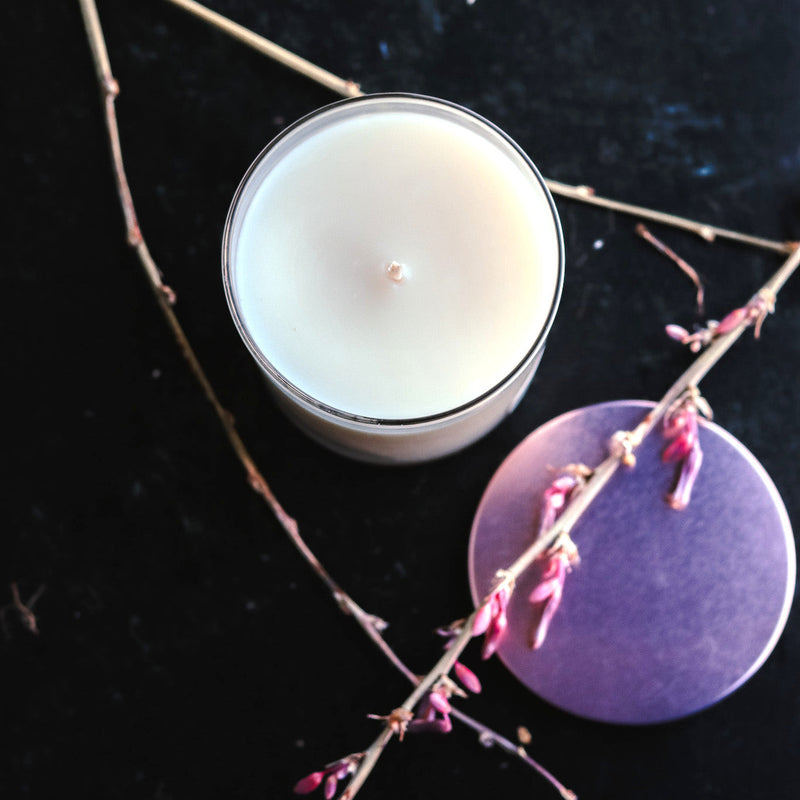 Apple Maple Bourbon - 9 oz Whiskey Glass Candle