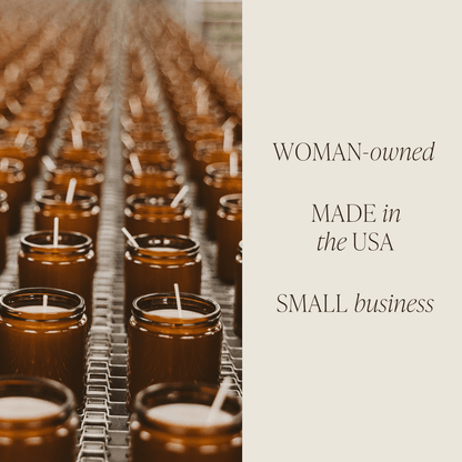Fall Leaves Soy Candle - Amber Jar - 9 oz
