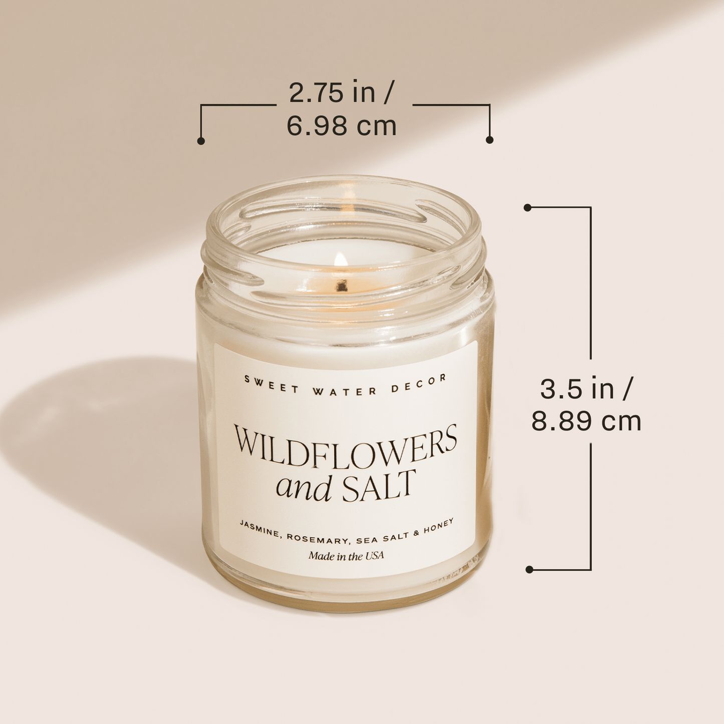 Game Day Black Soy Candle - Clear Jar - 9 oz