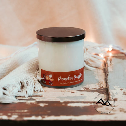 Fall Orange Pumpkin 9 oz Jar Soy Candle - PoshaBella