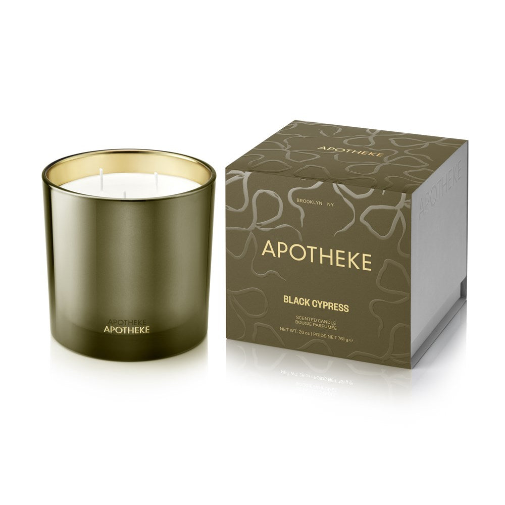 Black Cypress 3-Wick Candle - PoshaBella