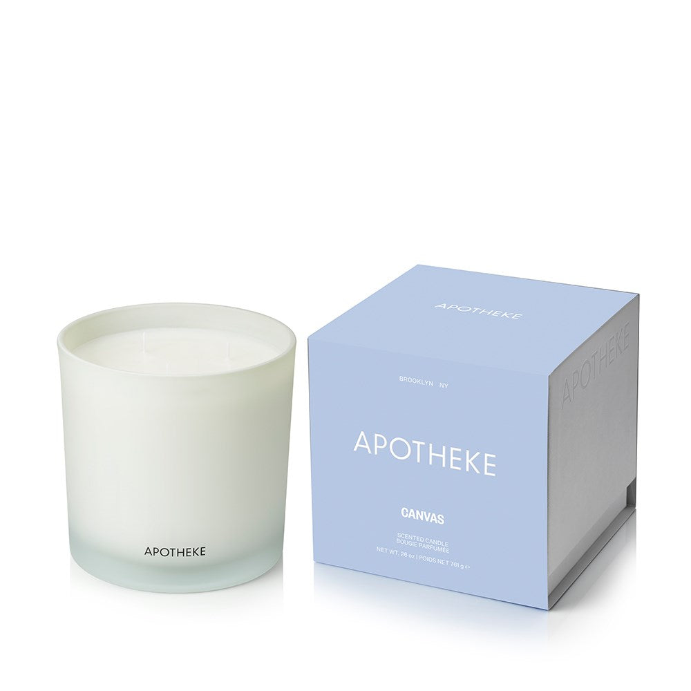 Canvas 3-Wick Candle - PoshaBella