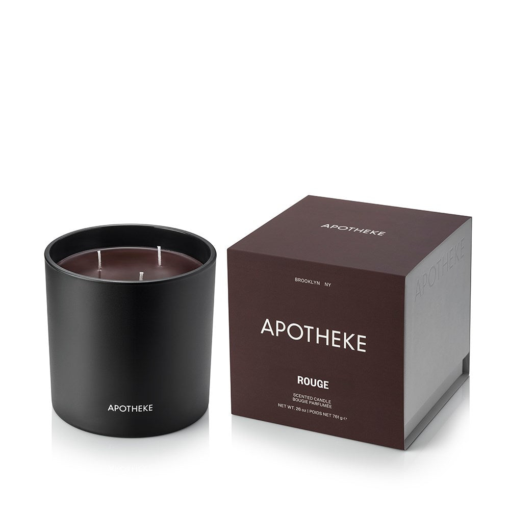Charcoal Rouge 3-Wick Candle - PoshaBella