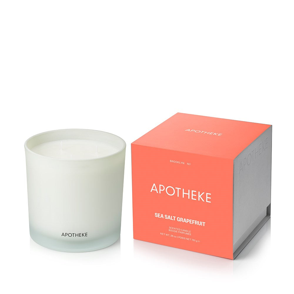 Sea Salt Grapefruit 3-Wick Candle - PoshaBella