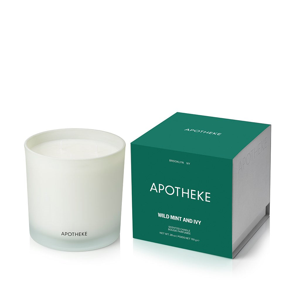 Wild Mint and Ivy 3-Wick Candle - PoshaBella