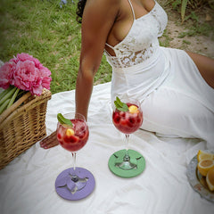 Wine Glass Slipper in Multicolors