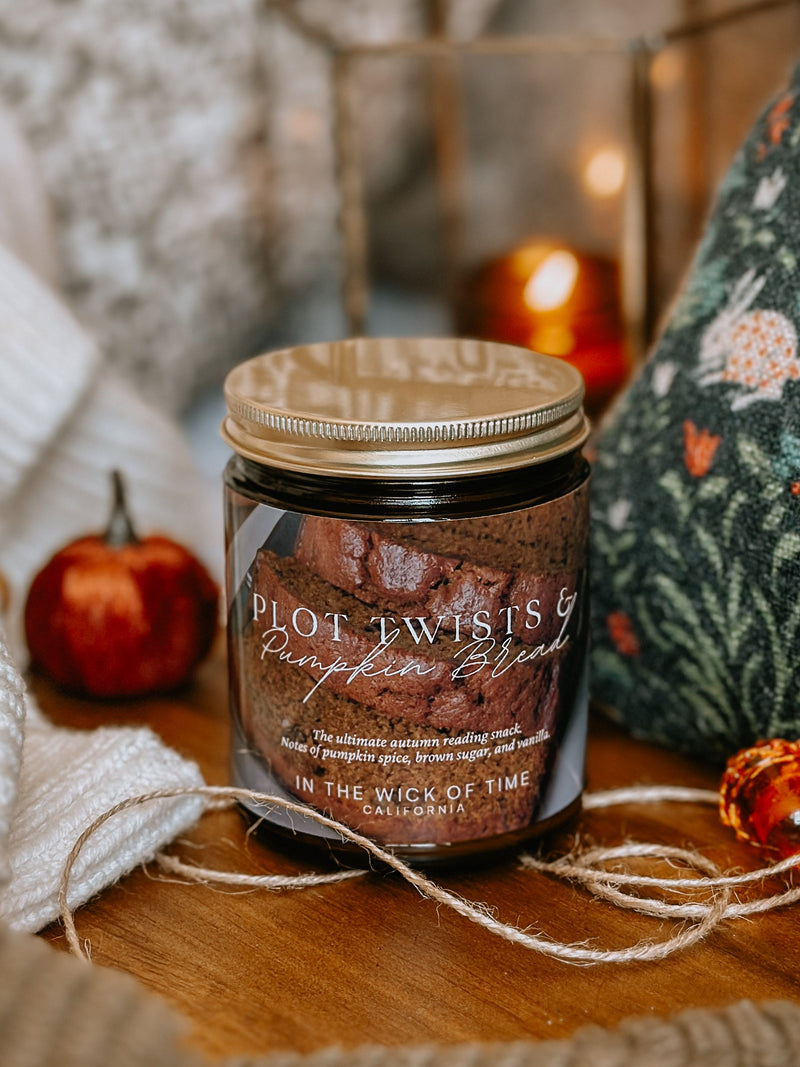Plot Twists & Pumpkin Bread Candle
