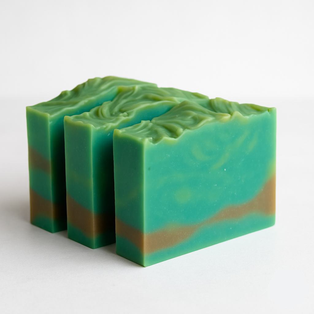All Natural Cold Process Handmade Bar Soap - Blueberry & Thyme - PoshaBella