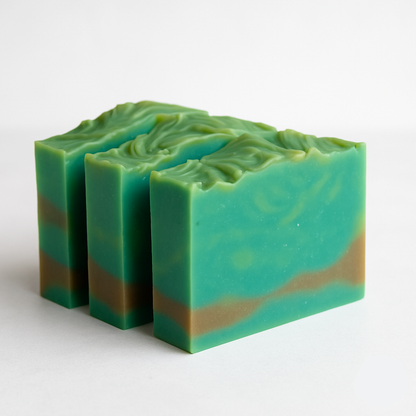 All Natural Cold Process Handmade Bar Soap - Blueberry & Thyme - PoshaBella