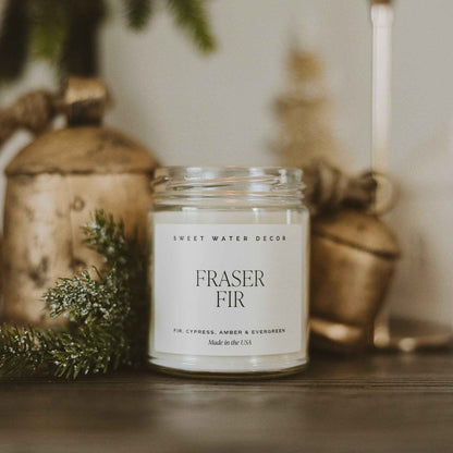 Fraser Fir Soy Candle - Clear Jar - 9 oz