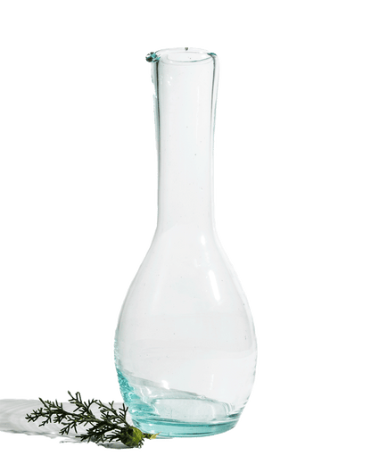 Divers Recycled Glass Tall Bottle Carafe - PoshaBella
