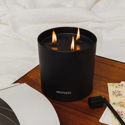 Charcoal 3-Wick Candle - PoshaBella
