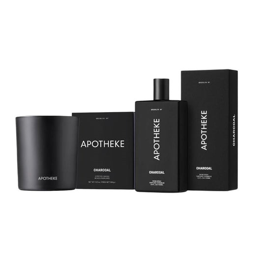 Charcoal Room Spray and Classic Candle Duo - PoshaBella