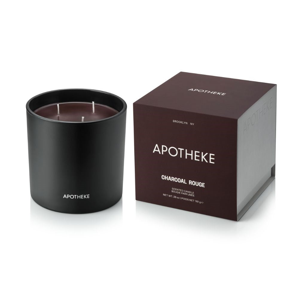 Charcoal Rouge 3-Wick Candle - PoshaBella