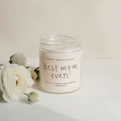 Best Mom Ever! Soy Candle - Clear Jar - 9 oz (Spa Day)