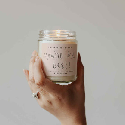 You're The Best! Soy Candle - Clear Jar - 9 oz (Island Air)