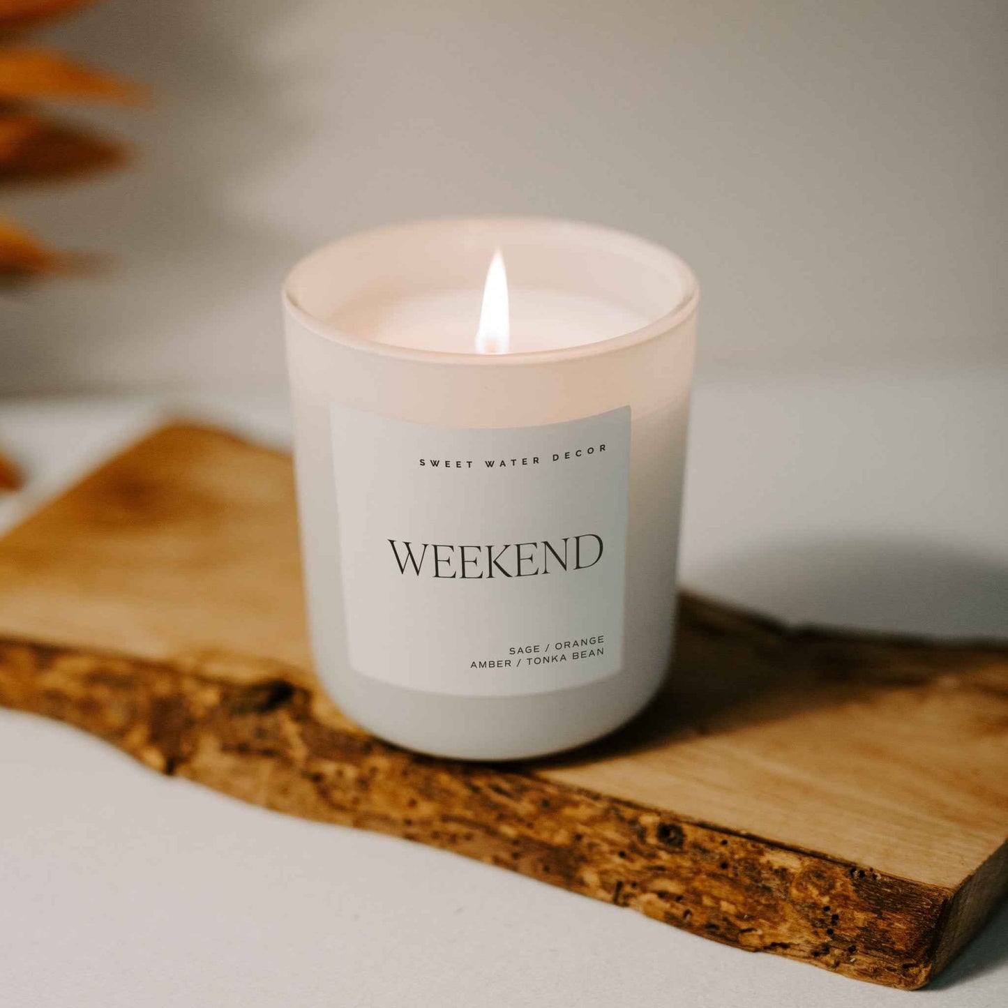 Weekend Soy Candle - Tan Matte Jar - 15 oz