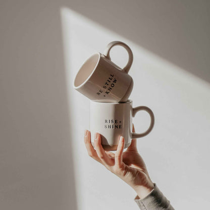 Be Still and Know 14 oz Stoneware Coffee Mug