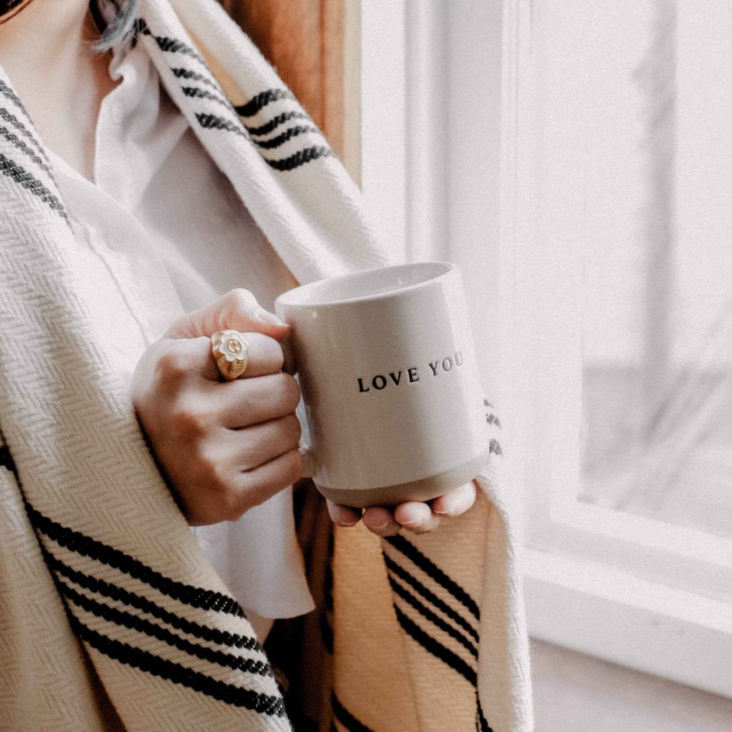 Love You 14 oz Stoneware Coffee Mug