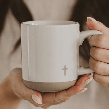 Cross 14 oz Stoneware Coffee Mug