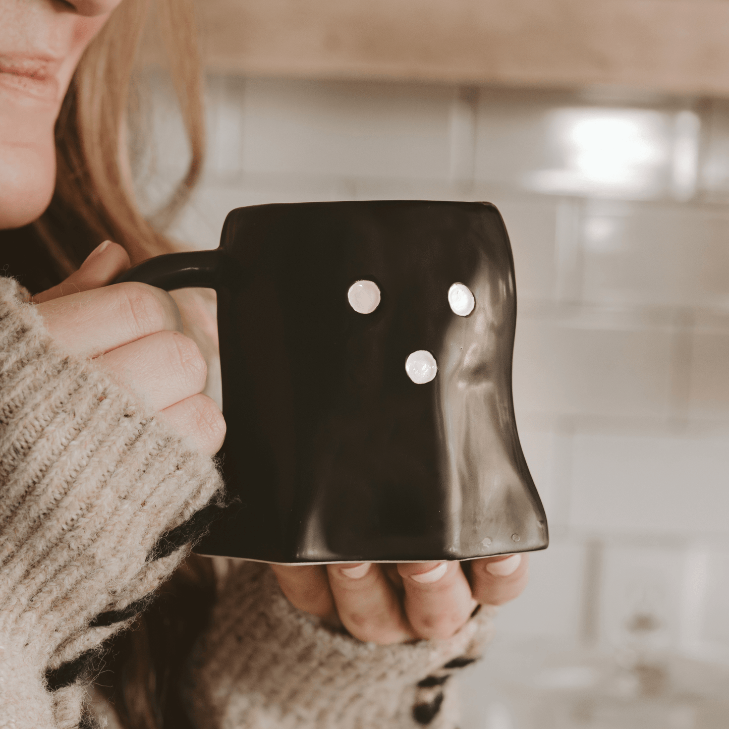 Black Ghost 12 oz Figural Coffee Mug
