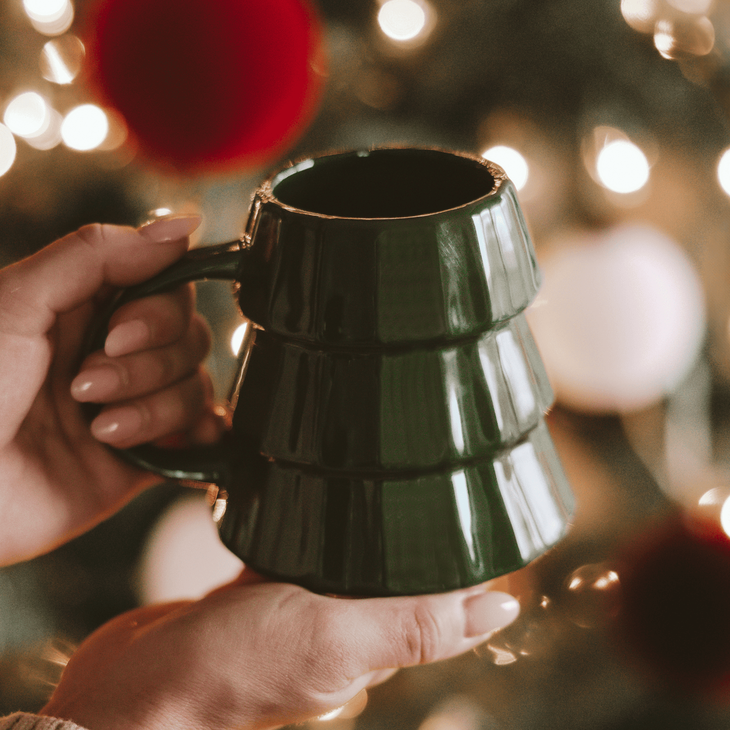 Green Tree 17 oz Figural Coffee Mug