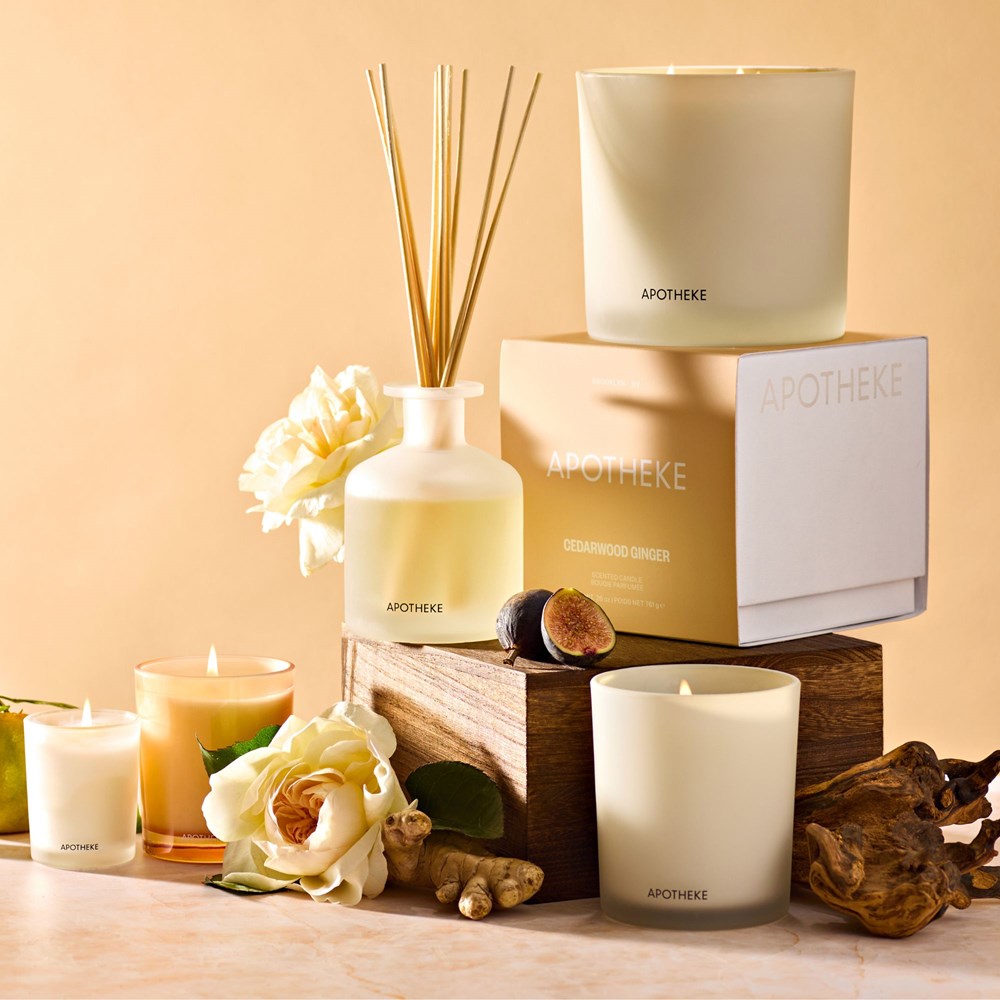 Cedarwood Ginger Classic Candle - PoshaBella