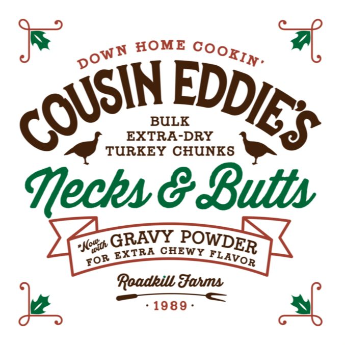 Griswold Cousin Eddy Necks & Butts 9 oz Jar Soy Candle - Winter Scents - PoshaBella