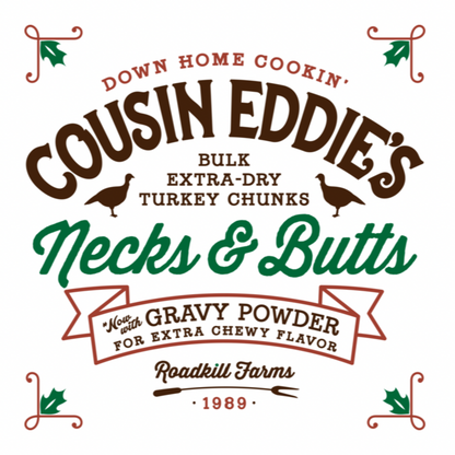 Griswold Cousin Eddy Necks & Butts 9 oz Jar Soy Candle - Winter Scents - PoshaBella