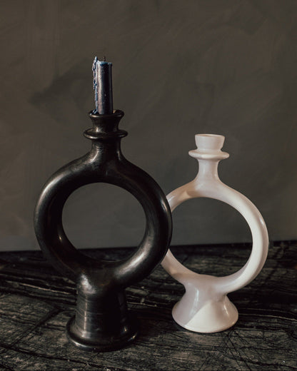 Moroccan Glazed Terracotta Candle Holder - PoshaBella