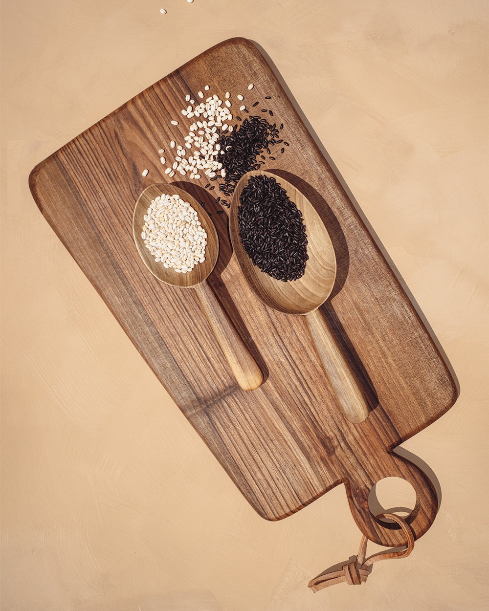 Walnut Scoop Spoon - Set of 2 - PoshaBella