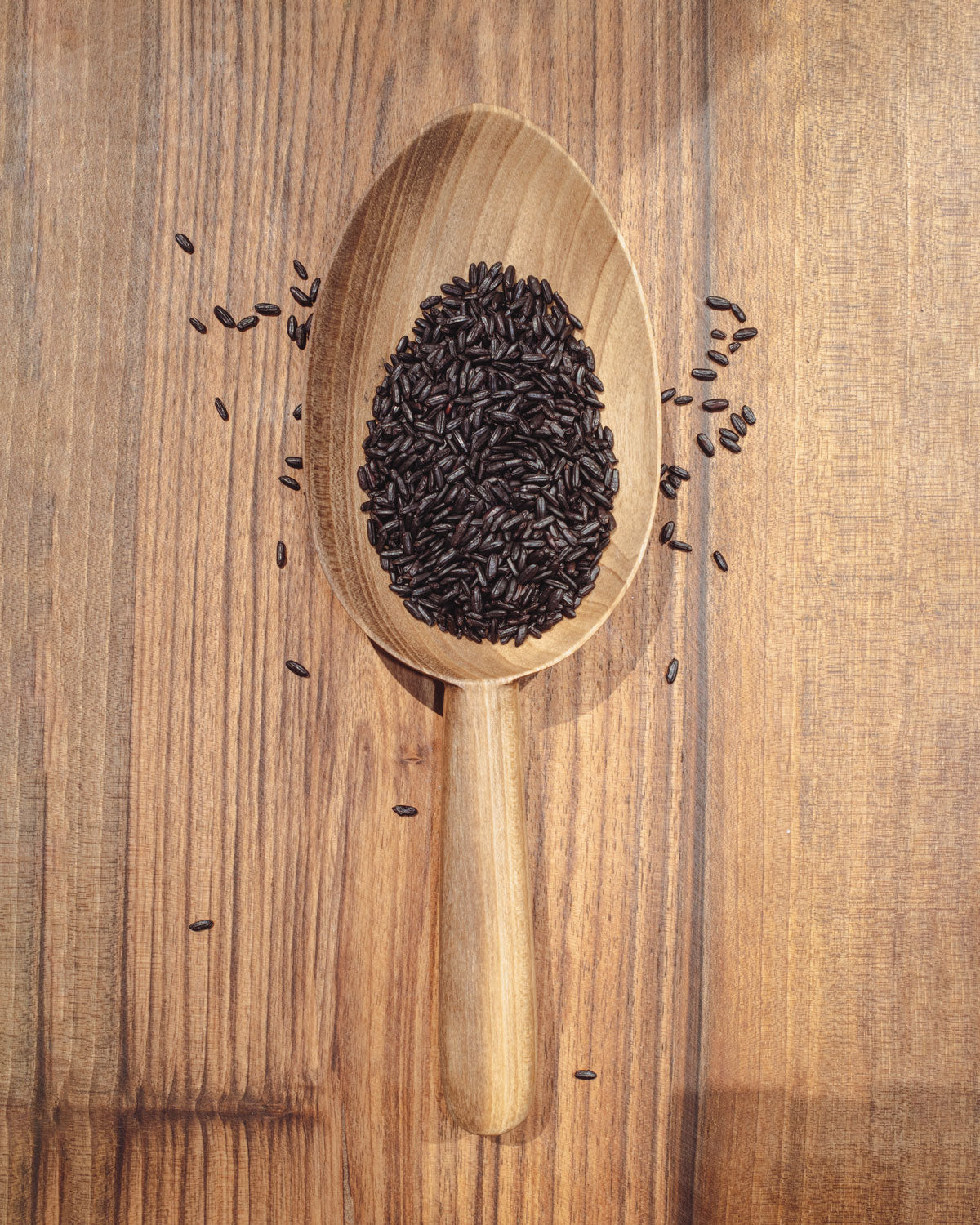 Walnut Scoop Spoon - Set of 2 - PoshaBella