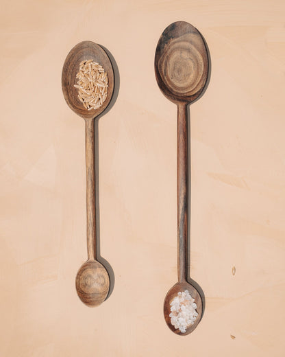 Walnut Double Spoon - PoshaBella