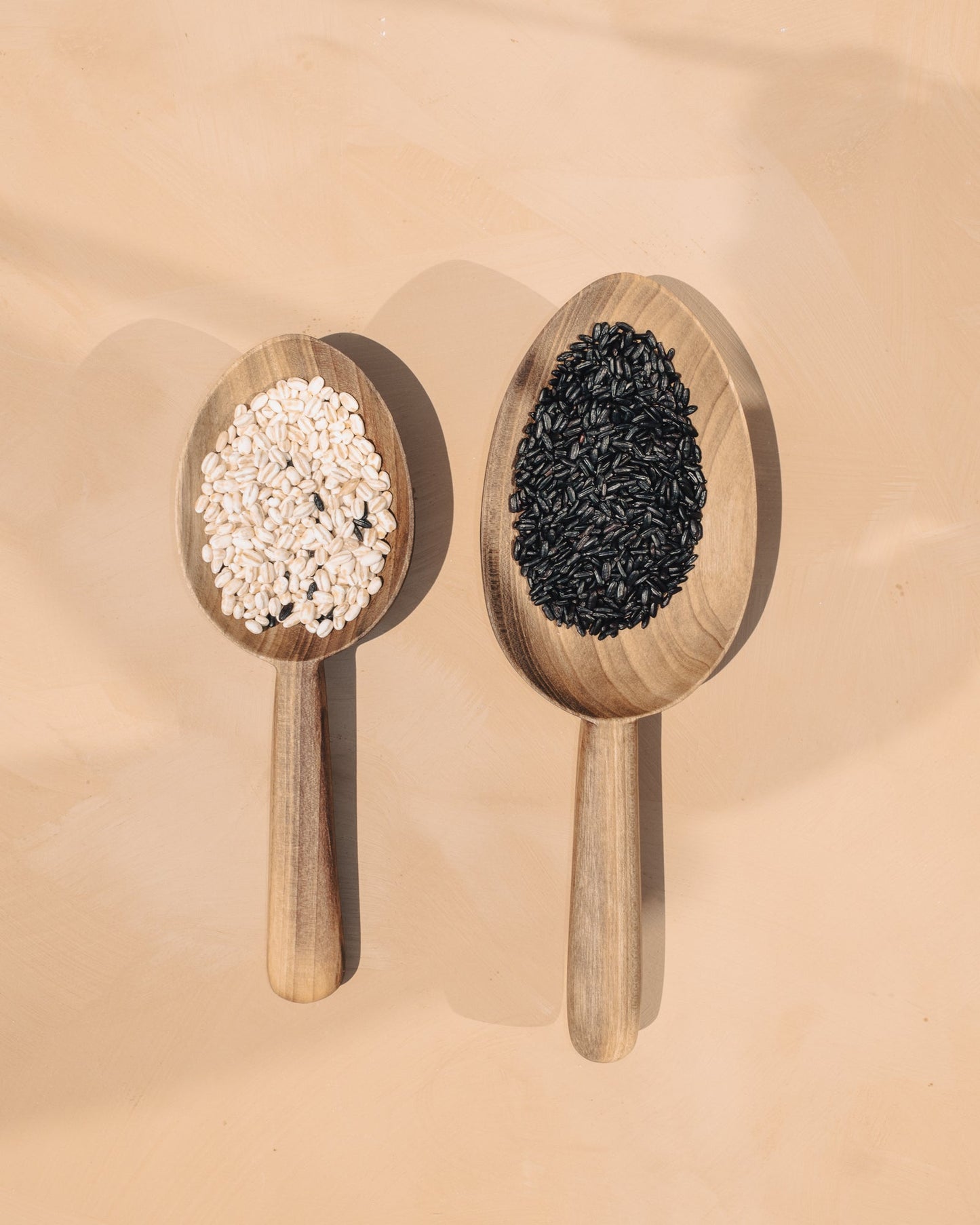 Walnut Scoop Spoon - Set of 2 - PoshaBella